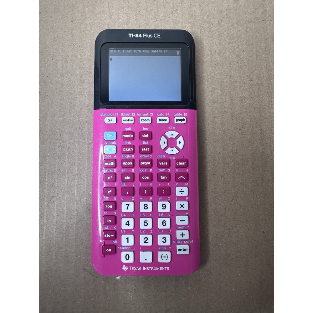 Texas Instruments TI-84 Plus CE Graphing Calculator - Positively Pink No Cover